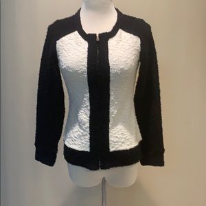 J.Crew NWT  Zip-Up Baseball Sweater Jacket  XS